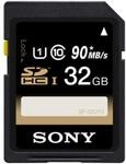 Sony SF-32UY3 Class6 32GB SDHC Speicherkarte mit UHS Interface
