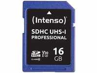 Intenso Professional SDHC UHS-I Class 10, U3, V30 16GB Speicherkarte (bis zu 100