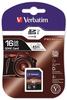 Verbatim Premium U1 SDHC Speicherkarte, 16 GB, SD Karte für Full HD...