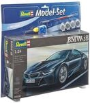 Revell Modellbausatz Auto 1:24 - BMW i8 im Ma&szlig;stab 1:24, Level 4,...