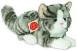 Teddy Hermann 90691 Katze 20 cm, Kuscheltier mit idealem Recyclinganteil