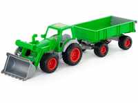Wader Polesie Traktor Spielzeug 'Progress' mit Muldenkipper in grün, geeignet...