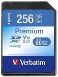 Verbatim Premium U1 SDXC-Speicherkarte Class 10 Karte - 256 GB - bis zu 90 MB/s