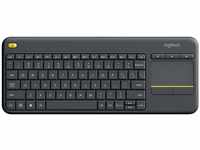 Logitech K400 Plus Kabellose Touch-TV-Tastatur mit integriertem Touchpad,
