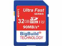 BigBuild Technology 32GB Ultra-schnell 90MB/s SD SDHC Speicherkarte für Kodak