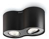 Philips myLiving LED Spot Phase 2-flammig Metall 4.5 W schwarz 533023016