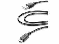 cellularline 35665 USB-Kabel 2 m USB A Micro-USB B schwarz – USB-Kabel (2 m,...