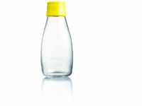 Retap ApS 0.3 Litre Small Borosilicate Glass Water Bottle, Yellow