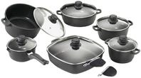 Karcher Kochtopfset Aluguss 12-teilig &ndash; Topfset mit Teflon Classic