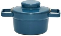 Riess, 2102-200, Topf mit Deckel ? 16cm, AP BLUE, Emaille, Vol. (rec.): 0,8 Liter,