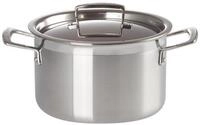 Le Creuset Fleischtopf aus 3-ply Edelstahl, &Oslash; 20 cm, F&uuml;r alle Herdarten inkl.