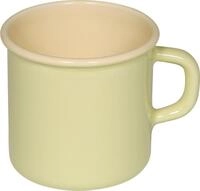 Riess, 0221-006, Becher 3/8 L, Retro, BUNT PASTELL, Emaille, Vol. (rec.): 0,4 Liter,