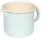 Riess, 0041-006, Schnabeltopf &oslash; 14cm, BUNT PASTELL, Gr&uuml;n, Emaille, Vol....