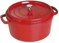 STAUB Cocotte, Gusseisen Br&auml;ter mit Deckel, 28 cm, 6,7 L, Rund, Alle Herdarten inkl