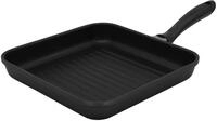 Kr&uuml;ger Aluguss Steakpfanne Leipzig 28 x 28 cm | Grillpfanne mit Rillenboden 