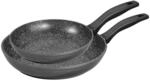 STONELINE Pfannenset 2 teilig, 20/28 cm, Antihaft beschichtete Pfanne mit echten