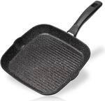 STONELINE Grillpfanne 28 x 28 cm, Aluguss, Antihaftbeschichtung mit echten