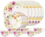Villeroy & Boch 1041007128 Kaffee-Service, Porzellan, floral, 34,8 x 19,7 x 32,4 cm,