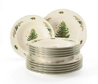 Tafelservice 12-teilig | Marieluise elfenbeini Weihnachten | Seltmann Weiden