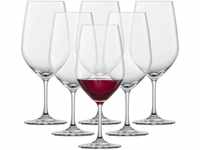 SCHOTT ZWIESEL Bordeaux Rotweinglas Viña (6er-Set), zeitlose Bordeauxgläser für