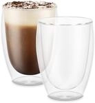 Bodum PAVINA Doppelwandige Gl&auml;ser 2 St&uuml;ck &ndash; 350ml Latte Tassen &ndash;