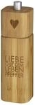 Pfefferm&uuml;hle mit Liebe gibt dem Leben Pfeffer Schriftzug