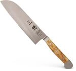 G&Uuml;DE Solingen - Santoku Messer geschmiedet, 18 cm, Olivenholz, ALPHA OLIVE,