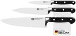 ZWILLING Professional S Messer-Set 3-teilig, Rostfreier Spezialstahl, Schwarz, Made