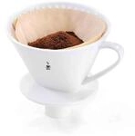 GEFU Kaffeefilter Porzellan SANDRO &ndash; Gr&ouml;&szlig;e 4, Wei&szlig; | Wiederverwendbarer