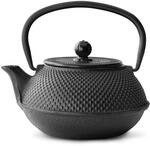 Bredemeijer Japanische Teekanne mit Siebeinsatz Jang 0,8 Liter- Schwarz | Gusseisen