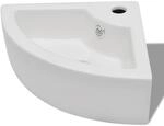vidaXL Waschbecken mit &Uuml;berlauf 45 x 32 x 12,5 cm Wei&szlig;