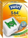 Swirl S 64 EcoPor Staubsaugerbeutel f&uuml;r Siemens, Bosch, K&auml;rcher, 4 Beutel