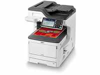 OKI MC853dn Multifunktionsdrucker (Farbe, Kopiere, Drucken, Scannen, Faxen, A3,...