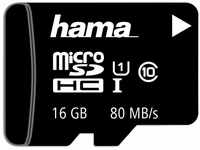 Hama microSD | microSDHC | microSDXC Karte 16GB 80MB/s Übertragungsgeschwindigkeit