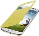 Samsung S View H&uuml;lle Schutzh&uuml;lle Premium Case Cover f&uuml;r Galaxy S4 - Gelb