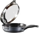 STONELINE Future Schmorpfanne 24 cm, mit Siebglasdeckel, hoher Rand, Induktion,