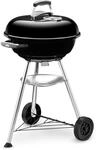 Weber Compact Kettle Holzkohlegrill, Ø 47cm Grillfäche, BBQ Grill mit Weber Compact Kettle Holzkohlegrill, Ø 47cm Grillfäche, BBQ Grill mit