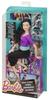 Barbie-Puppe, Made to Move Serie, bewegliche schwarzen Haaren und violettem