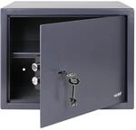 HMF 49203-11 Safe Tresor mit Schl&uuml;ssel, M&ouml;beltresor | 38 x 30 x 30 cm | Anthrazit