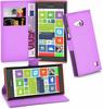 Cadorabo Hülle für Nokia Lumia 730 Hülle in Mangan Violett Handyhülle mit