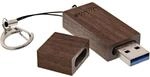 InLine 35065W Woodstick USB 3.0 Speicherstick, 128GB Walnuss-Holz