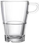 Leonardo 024014 Latte Macchiato Glas/Kaffee-Becher mit Henkel - Senso - Glas -...