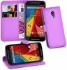 Cadorabo Hülle für Motorola Moto G2 Hülle in Mangan Violett Handyhülle mit