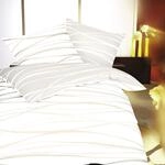 Kaeppel Mako Satin Bettw&auml;sche Motion creme (1 x 80x80 + 1 x 135x200 cm)