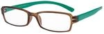 I NEED YOU Lesebrille Hangover / +2.50 Dioptrien/Braun-T&uuml;rkis, 1er Pack