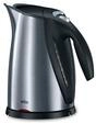 Braun Household Impression WK 600 kabelloser Wasserkocher (2200 W, 1,7l) metallic,