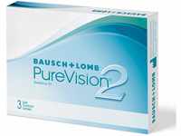 Bausch + Lomb PureVision 2 Monatslinsen, sehr dünne sphärische Kontaktlinsen,