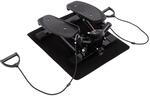 HOMCOM Mini Stepper Fitness Heimtrainer inkl. Trainingsb&auml;nder Schwarz