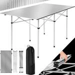 tectake&reg; Campingtisch faltbar, Gartentisch mit klappbarem Aluminiumgestell,