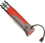Opinel-Messer Nr. 8 Outdoor, Stahl Sandvik 12C27, rostfrei, Teils&auml;gezahnung, Griff